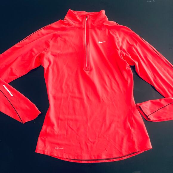 Nike Dri-Fit Half Zip Women's SZ S Workout Layering Workout Pullover - Picture 7 of 12